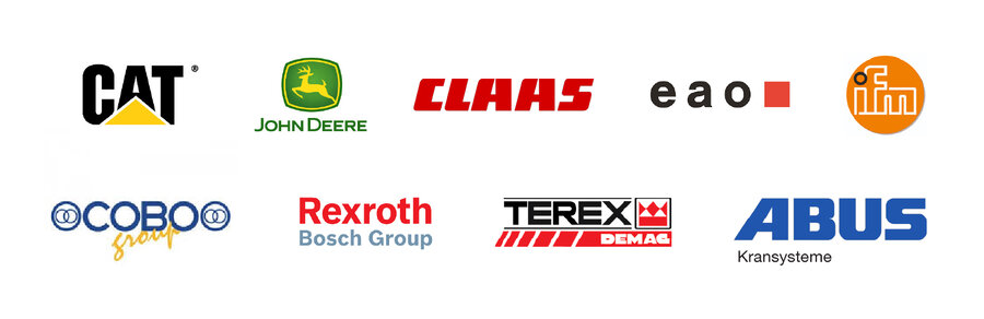 a selection of well-known brands from the industrial & heavy transport sector 